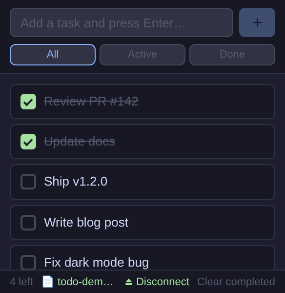 Todo widget